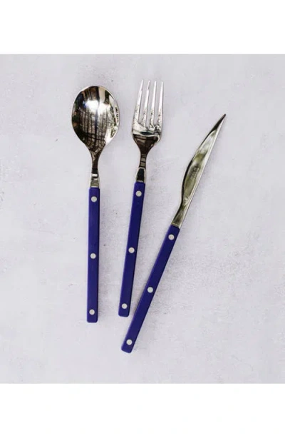 Vietri Pastello Three-piece Flatware Place Setting In Blue