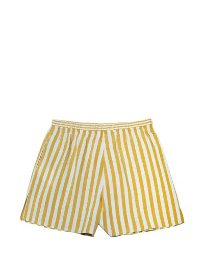 Sessun Vertical-stripe Drawstring Shorts In Multi