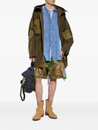Dsquared2 Long-sleeve Buttoned Shirt In Blue