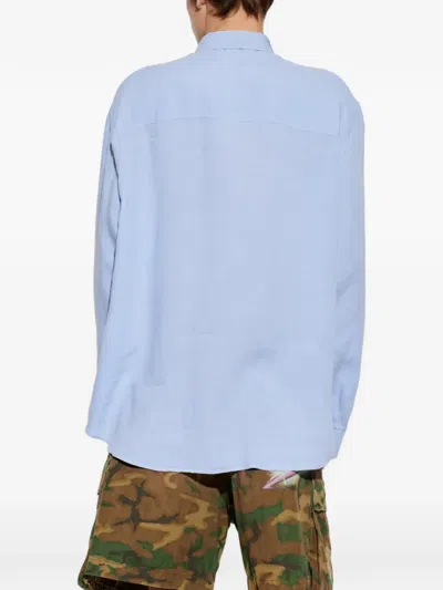 Dsquared2 Long-sleeve Buttoned Shirt In Blue