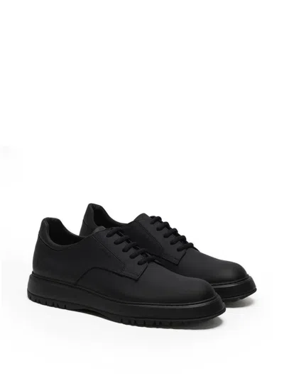 Referenc Derby Rubberised Leather Sneakers In Multi