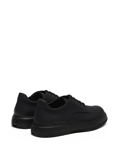 Referenc Derby Rubberised Leather Sneakers In Multi