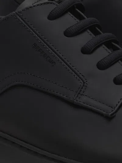 Referenc Derby Rubberised Leather Sneakers In Multi