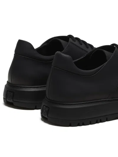 Referenc Derby Rubberised Leather Sneakers In Multi