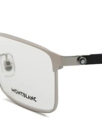 Montblanc Rectangle-frame Glasses In Gray