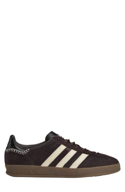 Adidas Originals Adidas By Wales Bonner Gazelle Pony Sneakers In Burgundy