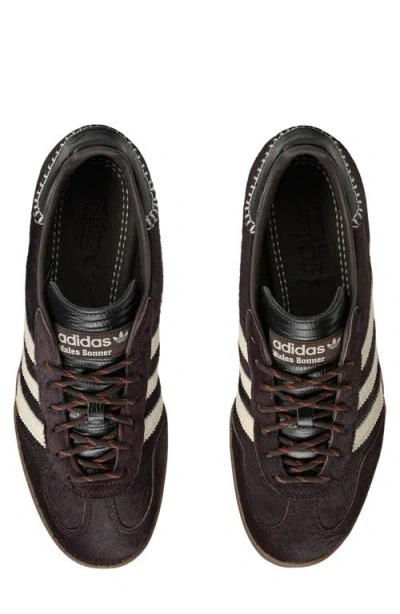 Adidas Originals Adidas By Wales Bonner Gazelle Pony Sneakers In Burgundy