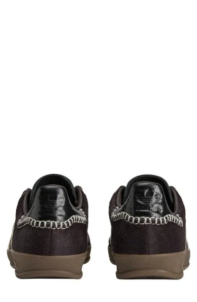 Adidas Originals Adidas By Wales Bonner Gazelle Pony Sneakers In Burgundy