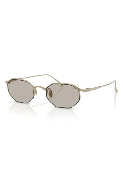 Armani Exchange Ax  49mm Rectangular Sunglasses In Gray