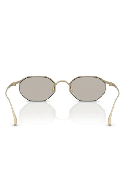 Armani Exchange Ax  49mm Rectangular Sunglasses In Gray