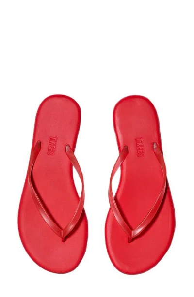 Tkees Aqua Jelly Flip Flops Sol Red