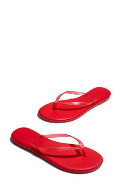 Tkees Aqua Jelly Flip Flops Sol Red