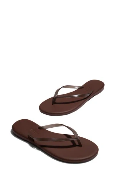 Tkees Foundation Matte Flip Flops In Cappuccino In Burgundy