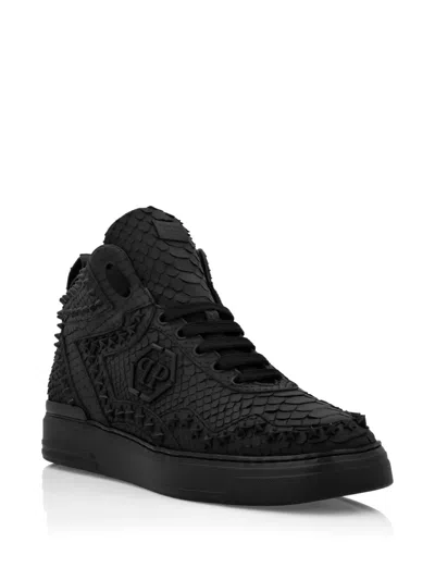 Philipp Plein Mid-top Sneakers Python In Multi
