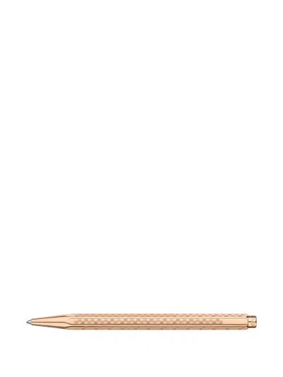 Caran D'ache Check-pattern Ballpoint Pen In Black