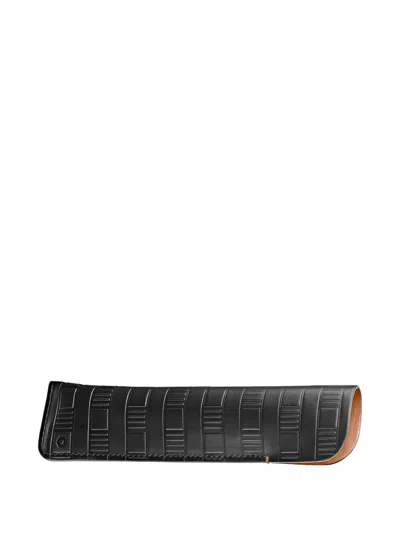 Caran D'ache Check-pattern Ballpoint Pen In Black