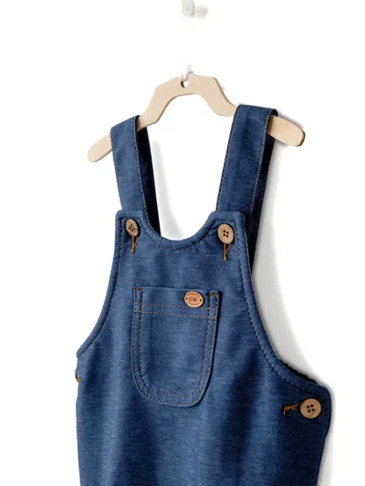 Andywawa Button-fastening Pocket Romper In Blue