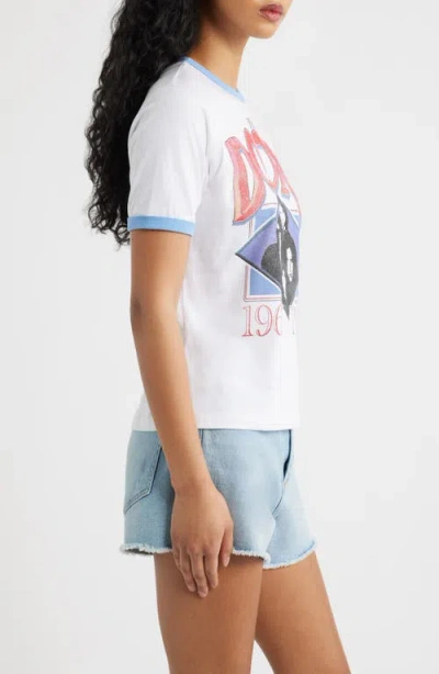 Merch Traffic Doors Ringer Graphic T-shirt In White