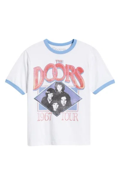 Merch Traffic Doors Ringer Graphic T-shirt In White