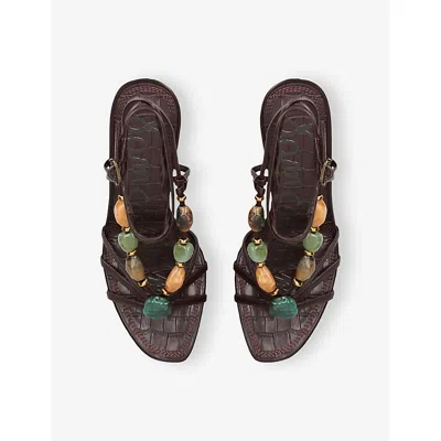 Sam Edelman Imani Ankle Strap Sandal In Brown