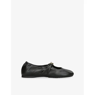 Loewe Nappa Pebble Ballet Flats In Black