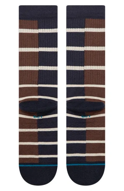 Stance Double Vision Stripe Crew Socks In Multi