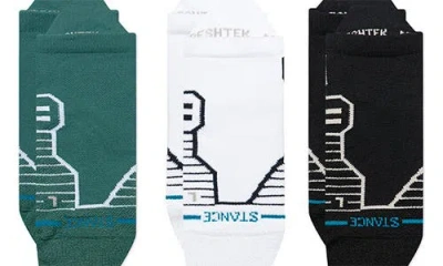 Stance Golf Assorted 3-pack Ankle Socks In Green