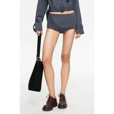 Lioness Blanc Micro Short In Black