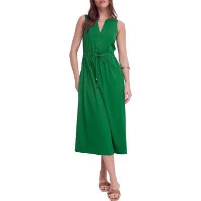 Boden Delphine Sleeveless Jersey Midi Dress In Green
