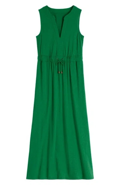 Boden Delphine Sleeveless Jersey Midi Dress In Green