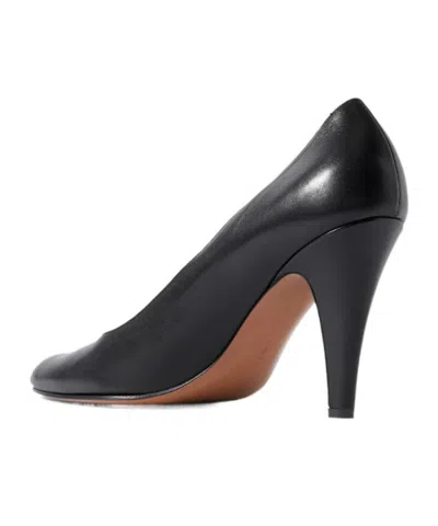 The Row Ornella 95 Leather Pumps In Black