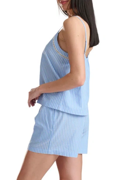 Splendid Stripe Cotton Poplin Pajamas In Multi