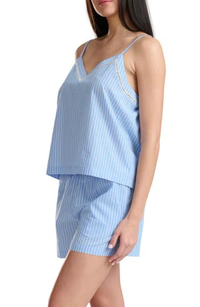 Splendid Stripe Cotton Poplin Pajamas In Multi