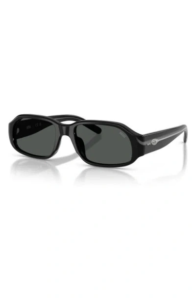 Diesel Rectangle-frame Sunglasses In Black