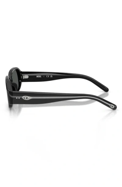 Diesel Rectangle-frame Sunglasses In Black
