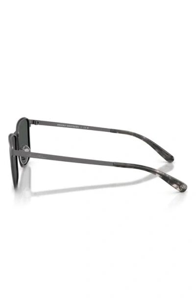 Brooks Brothers 57mm Rectangular Sunglasses In Gray