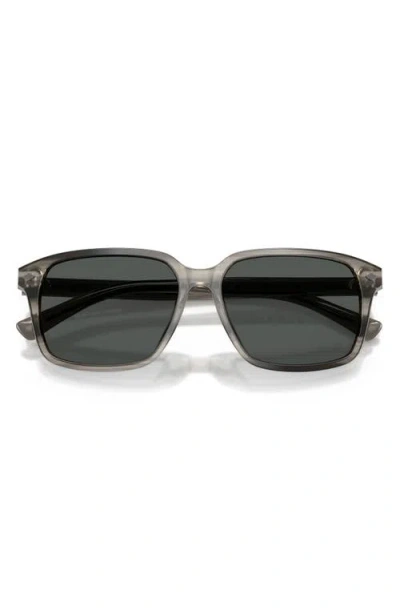 Brooks Brothers 57mm Rectangular Sunglasses In Gray