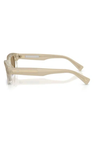 Brunello Cucinelli Marla 50mm Rectangular Sunglasses In Brown