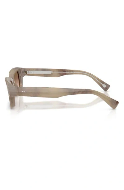 Brunello Cucinelli Marla 50mm Rectangular Sunglasses In Brown
