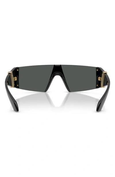 Versace 136mm Rectangular Sunglasses In Green