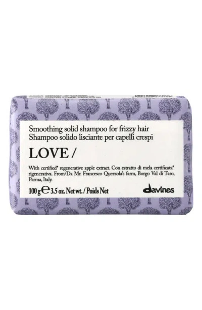 Davines Love Smoothing Solid Shampoo Essential Haircare In Transparent