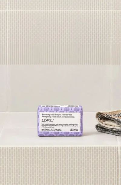 Davines Love Smoothing Solid Shampoo Essential Haircare In Transparent