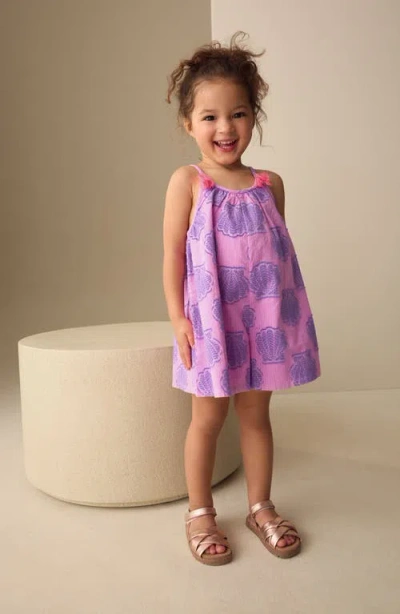 Next Kids' Shell Print Romper In Pink