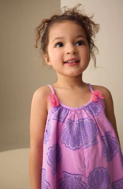Next Kids' Shell Print Romper In Pink