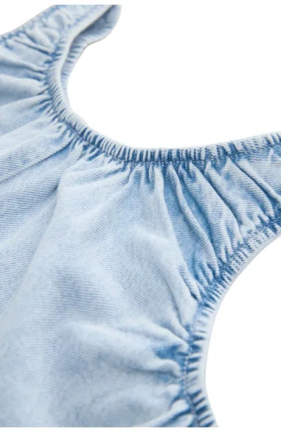 Next Kids' Denim Romper In Blue