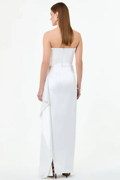 Nicholas Erelyn Strapless Draped Dress In White