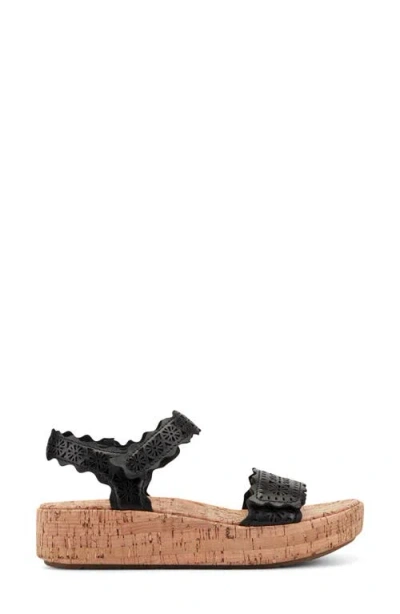 Earth ® Slata Ankle Strap Platform Sandal In Multi