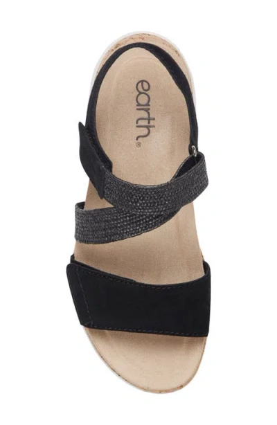 Earth Reston Sandal In Black