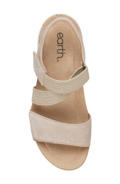 Earth Wide Width Reston Sandal In Neutral