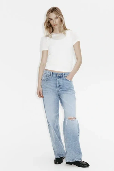 H&m Wide Regular Jeans In Black